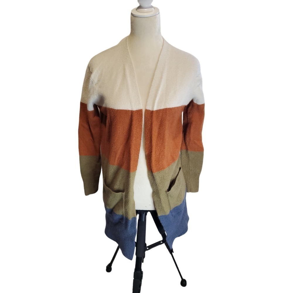 Madewell Stripedโ Wool Blend open cardigan xxs